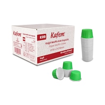 Kafem Yeşil Muffin Kek Kapsülü 50li X 30 Paket Koli - K09 Yeşil