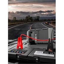 Castu Cs64plus Max Jump Starter Akü Takviye Cihazı 4'ü 1 Arada Powerbank, Hava Kompresörü, Lcd Ekran,12.000mah