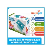 İki Bölmeli Büyük Akvaryum Balık Yavruluk Yavruluğu 20x10x10cm