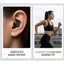 Siyah 3'lü Silikon Kulaklık Süngeri - S-m-l