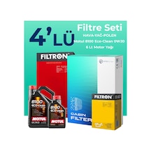 Filtron Volvo V40 1.5 Benzin Filtre Bakım Seti Motul Motor Yağlı (2015-2019) 4 Lü