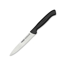 38049 Ecco Tırtıklı Sebze, Et, Biftek Steak Bıçağı 12 Cm - Siyah Çr