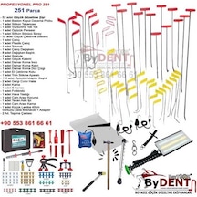 251 Parça Profesyonel Başlangıç Pdr Boyasız Göçük Onarım Seti
