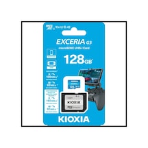 Kıoxıa 128gb Exceriag2, Lmex3l128gg2, A2 V30 4k, Cl10, 160mb/s, Microsd Kart Bellek Sd Adaptörlü
