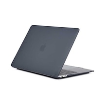 Apple Uyumlu MacBook 13.3' New Pro Zore Msoft Kristal Kapak Siyah