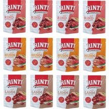 Rinti Pouch 3 Çeşit Karma Köpek Yaş Mama 12 x 400 G