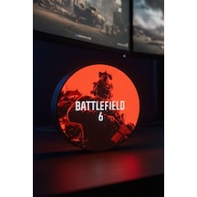 Battlefield 6 Tasarımlı Gece Lambası Dekoratif Aydınlatma Led Çok Renkli
