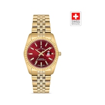Inspıratıon Jwl04121 Sellita Sw100, 25 Jewels Otomatik Mekanizmalı, Swiss Made Kadın Kol Saati Altın Rengi