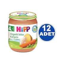 Hipp Kavanoz Maması Organik Sebze Karışımı 125 G 12 Adet
