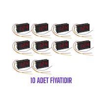 Dijital Voltmetre Dc 0-100v 3 Kablolu - 10 Adet-4843