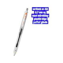 Writech W-5a Age 0,7 Mm Şeffaf Beyaz Gövde Mavi Mürekkep Jel Tükenmez Kalem Çok Renkli