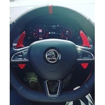 Skoda Superb F1 Paddle Shifter Vites Kulakçık Kırmızı