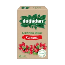 Doğadan Kuşburnu Meyve Çayı 20'li Poşet - %51 Kuşburnu 2'li Ekonomik Paket - 2 Adet Tarı