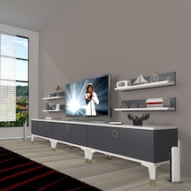 Decoraktiv Eko 270r Mdf Gold Tv Ünitesi Tv Sehpası Beyaz - Siyah