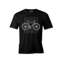 Bicycle Downhill Siyah Erkek Tshirt 001