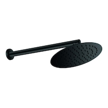 Gpd Ankastre Duş Başlığı Oval Slim Metal 25 Cm Siyah Ads30-s Siyah