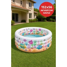 Neşeli Şişme Oyun Havuzu Yuvarlak 152x56