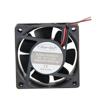60X60X25Mm 12V Dc 2 Pin Plastik Kasa Fanı