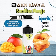 Brazilian Mango Dıy Kit Mango Şeftali Gıda Aroması %20 Oranda Aroma İçerir Hazır Değildir 100 Ml