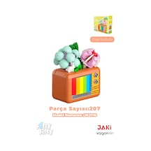 Jaki Plante Serisi Renkli Tv 207 Parça Oyucak Yapım Seti -ffjk2716