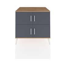 Kronos Şifonyer 2 Raflı 4 Kapaklı 88x59x80 Çam-antrasit/çam Antrasit/çam
