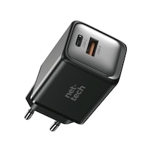 Nettech NT-HCH08 GaN Prime 2 Girişli 45W PD+QC Şarj Adaptörü