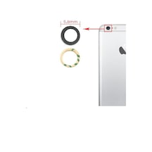 Apple Uyumlu iPhone 6s Kamera Camı Beyaz Renk İnd01657