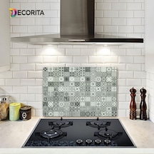 Decorıta Cam Ocak Arkası Koruyucu | Karakalem Çizim