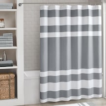 Park Spa-waffel Duş Perdesi, Masif Mikrofiber Dokuma, 3m Scotchgard Su Geçirmez İşleme, Modern Ev Banyo Dekorasyonları, 183 X 213 Cm, Gri 000 Açık Krem