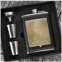 Flybuy Taşınabilir Stil: Sones Seti Şarap Patch Paslanmaz Old Matarası Man Kalça Kadehi Hunisi, Core Çelik 8oz Qd Diğer