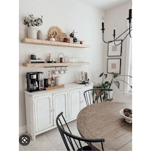 Dekoratif Ahşap 2'li Raf 145x15x4 Kahverengi