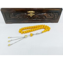 Tekerlek Modelde Sarı Bilek Boy Katalin Tesbih.ölçü 7x11