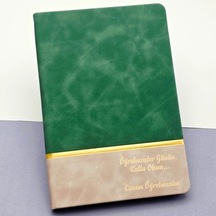 Hubrendy Emin Öğretmenler Günü Hediyesi Yeşil Defter