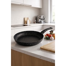 Gökdil Vella Tek Kulp Tava 26 Cm siyah