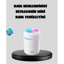 Mey İthalat Taşınabilir Usb Mini Nemlendirici Led Aydınlatmalı, Çift Püskürtme Modu