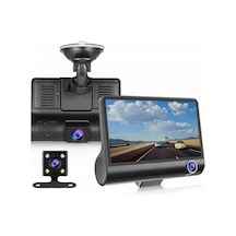 Wezone Araba İçi Üçlü Kamera Ön/iç/arka 1080p Full Hd - Park Yardımı Ve Dahili Hafıza İle Sürücü Kaydedici