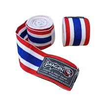 Dragondo Thailand Bayraklı 3,5 Metre Elastik Bandaj Boks Bandajı Muay Thai Bandajı Kick Boks, Tek Ebat, Drg.bks.bnd.8 Çok Renkli