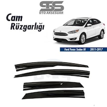 Cam Rüzgarlığı Ford Focus 2011-2017 Sedan Mügen Tip Piano Black