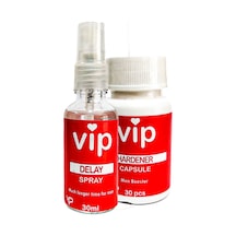 Vıp 30 Ml Delaysprey + Erkek 3o Pcs Ekstra Erkek Destek Caps