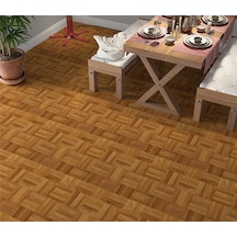 Kaplama Zemin Kaplama Folyosu 65x130 Cm Wooden Parquet Çok Renkli