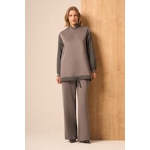 Ftz Women Kadın Scuba Spandex Takım Gri 31257 Gri