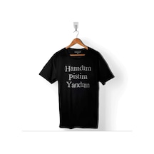 Hamdım Piştim Yandım Mevlana Mesnevi Tasavvuf Baskılı Tişört Unisex T-shirt 001