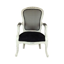 Hanelmobilya Hanel Mobilya Diana Berjer Ahşap Tekli Koltuk Siyah Kazayağı