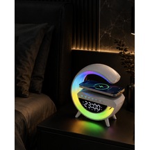 Rgb Hoparlör Usb Fm Aux Destekli Taşınabilir Ses Sistemi