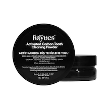 Diş Beyazlatma Tozu - Siyah Aktif Karbon Diş Tozu - Activated Teeth Whitening Powder - 40gr