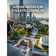 Katlanabilir Profesyonel Görünümlü Kamera Drone