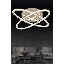 Pl 010 4 Çift Yönlü Model Gold 3 Renkli Salon Ve Oturma Odası İçin İdeal Alüminyum Avize, 65x10 Gold