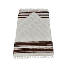 Zehra Abla Halı Yeni El Dokuma Namazlık Seccade Tiftik Yün Siirt Battaniyesi Kilim 5768