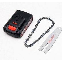 Geeroyoo 24v Şarjlı Akülü Zincirli Testere Aksesuar Seti - 4 İnç Yüksek Dayanımlı Zincir + Kılavuz Plaka