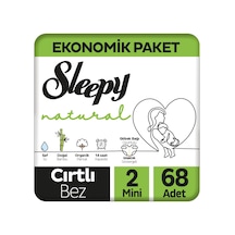 Sleepy Natural Ekonomik Paket Bebek Bezi 2 Numara Mini 68 Adet Sleepy Natural Ekonomik Paket Bebek Bezi 2 Numara Mini 68 Adet